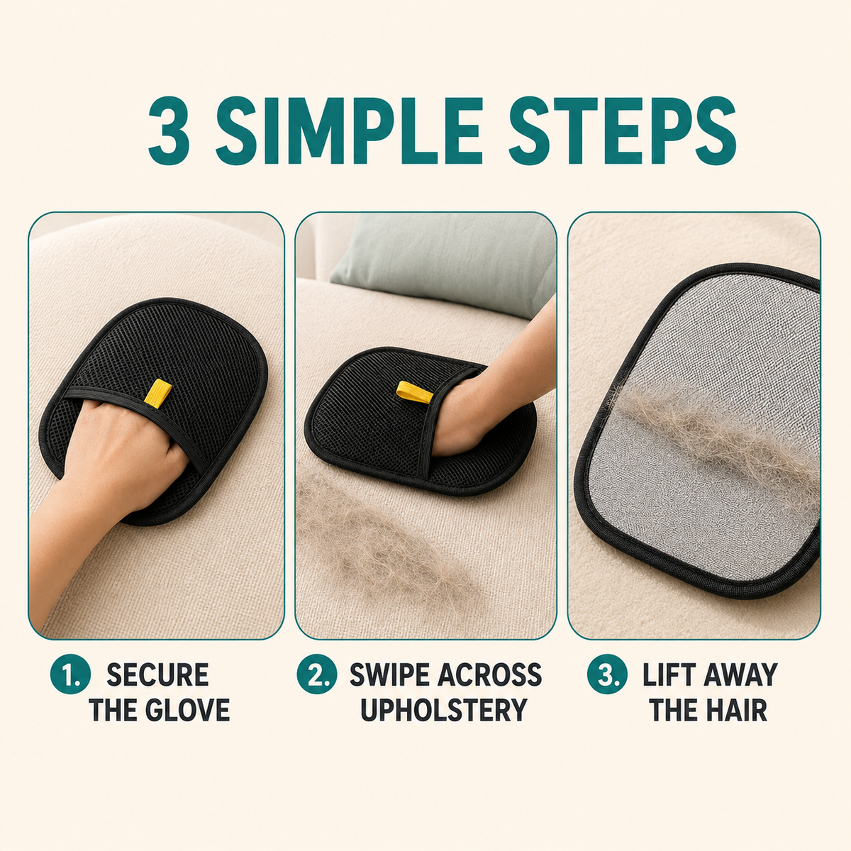 Reusable Furniture Pet Hair Removal Glove