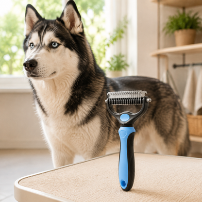Heavy-Coat Dog Deshedding Comb