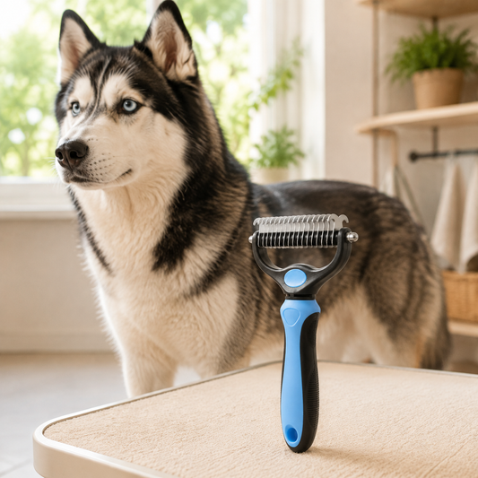 Heavy-Coat Dog Deshedding Comb